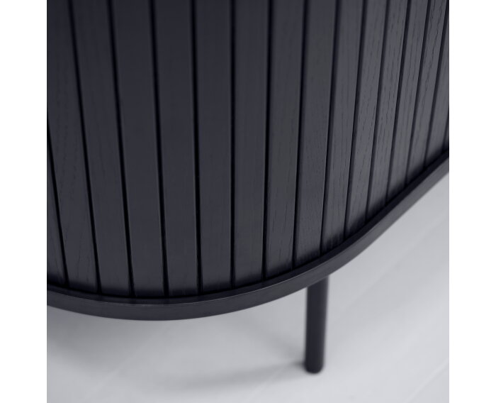 TV meubel Nola eikenhout 180 cm - Zwart