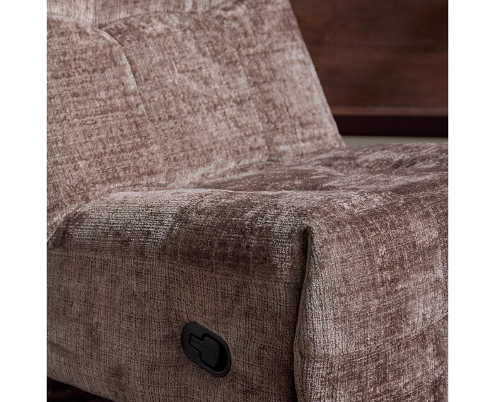 Relaxfauteuil Chill - Draaibaar & Verstelbaar - Cremona stof - Clay - 78&times;97&times;90 cm - Starfurn