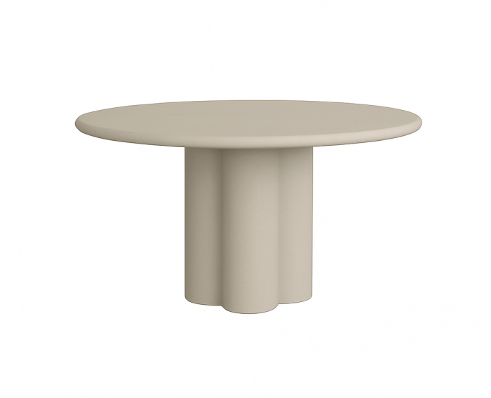Melzo Eetkamertafel rond beige 150 cm