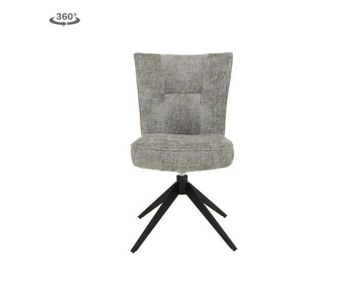 Bardi Stoel - fabric Haga 09 silver (draaibaar)