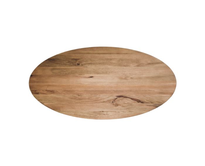 Ovaal tafelblad Oakland - 220x110x3,5 - Naturel - Mangohout