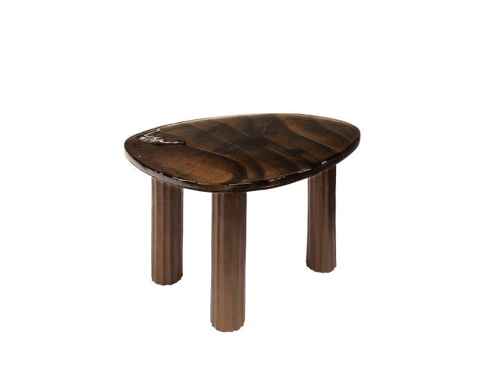 Salontafel M Eclips - Koper antiek finish