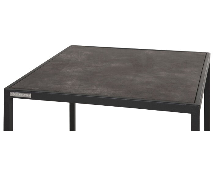 Bookrack Harmony,190x120x35 cm, black powder coated frame with carlitto charcoal recycled leather