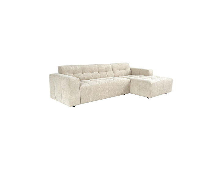 MySofa Ruby Hoekbank Beige  2,5 zits AL + Lounge R