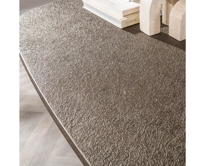 Eettafel 180 Bronvik deens ovaal - Bronze liquid metal