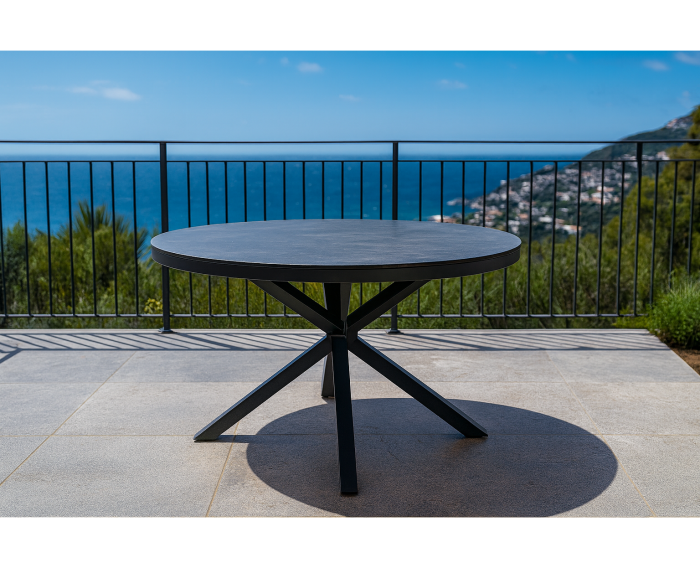 Tuintafel Milano rond &Oslash;120cm - Antraciet