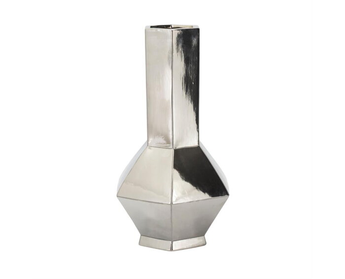 Vase Axis large - silver | BY-BOO
