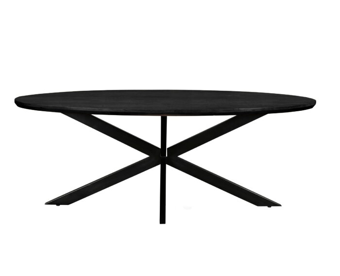 Eettafel Jesper Ovaal 240 cm - Zwart