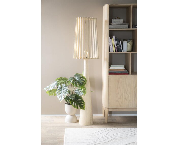 Vloerlamp Guard mangohout - Naturel | BY-BOO