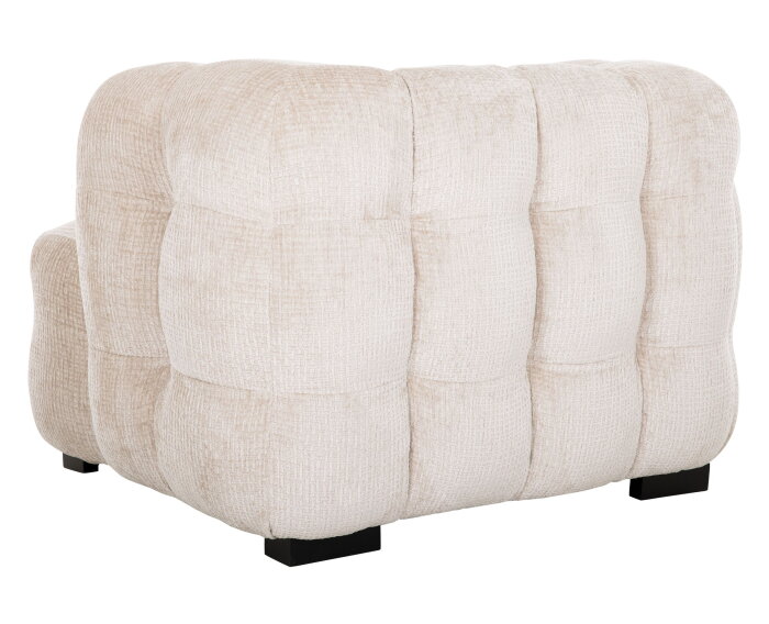 MUST Living fauteuil Mars - Glamour natural - 75x102x95 cm
