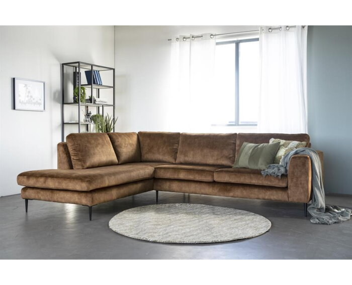 SEVN hoekbank Kirsten 288x170 cm - Thalys - Camel - Zelf samen te stellen
