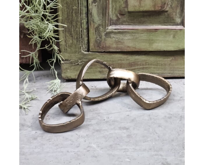 Antique Brass Shackled Sculpture