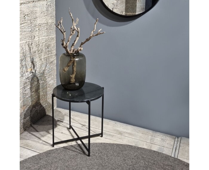 Black Marble Top Sidetable 49