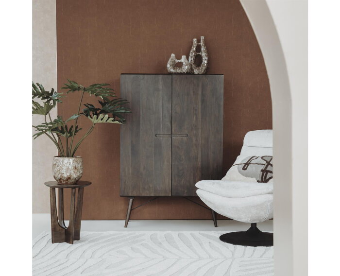 Opbergkast Aura acaciahout 100 cm - Espresso