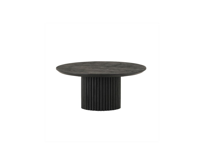 Salontafel Congo rond 90 cm Acacia - Zwart