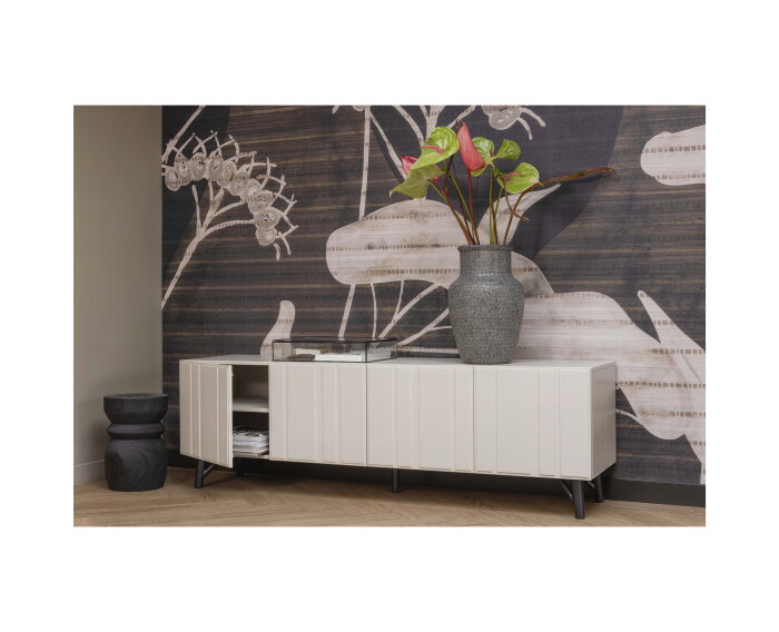 Ace Vaas Glas Mozaiek Zwart - WOOOD Exclusive