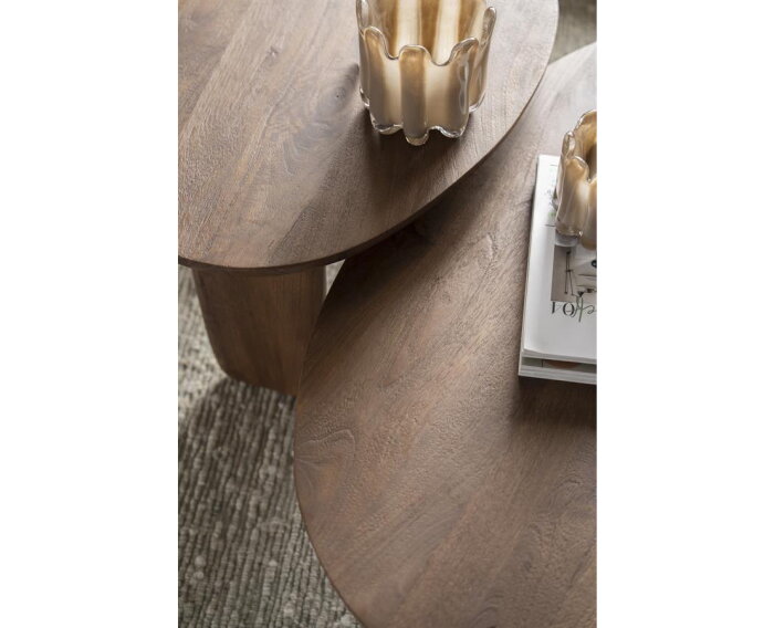 Salontafel Maud large 100x85cm - lichtbruin | Eleonora
