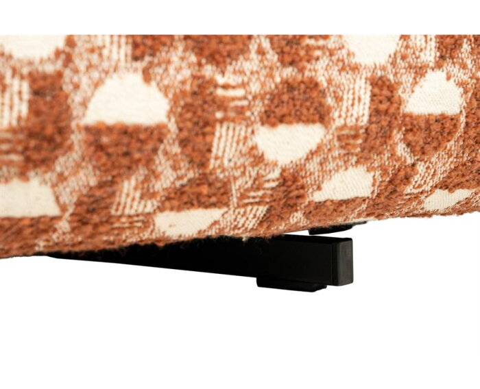SEVN Lois fauteuil draaibaar - Rond en uitnodigend - Terracotta - 107x97x84 cm