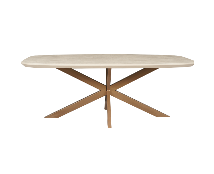 Deens ovale eettafel Madison Zand Mangohout 280 cm