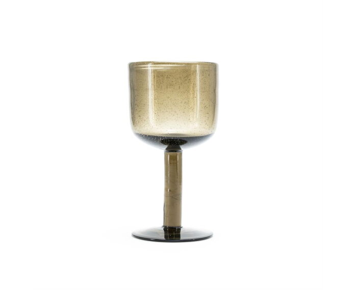 Wine glass Bubble - brown | BY-BOO