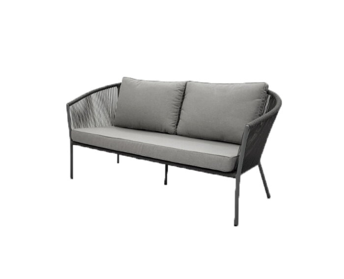 REIMS LOUNGE BENCH 2S L81 X W173 X H83.5CM (12053 )  -  ALU LIGHT GREY 17-5102 TPG (12053)