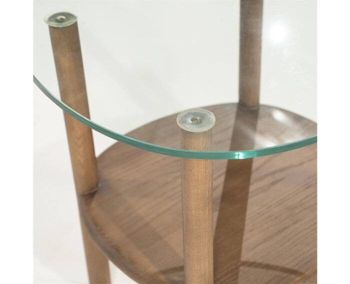 Bijzettafel Cleo 50x45cm - lichtbruin | Eleonora