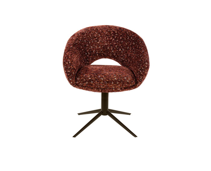 Armstoel Cupa draaibaar VPE2 - Delviro bordeaux rood-bruin