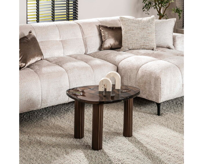 Salontafel M Eclips - Koper antiek finish