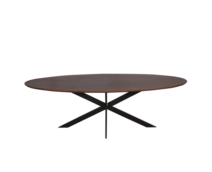 Eiken eettafel Ferris | Ovaal 210 cm | Walnoot