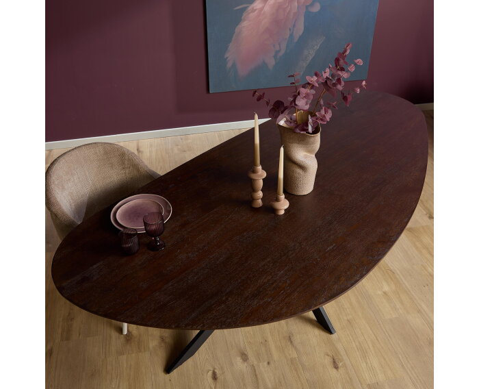 Eettafel Cloud organisch eiken | 180 cm | Bruin