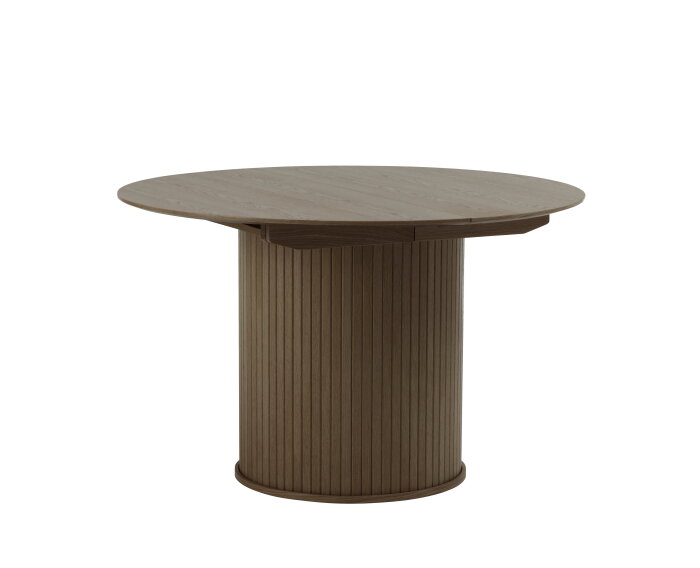 Eettafel Nola rond uitschuifbaar &Oslash;120-167 cm eiken - Bruin