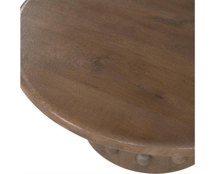 Coffee table PopDot 80x80cm - bruin | BY-BOO