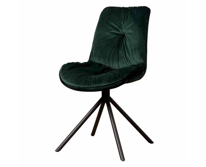 Palma Stoel - fabric Bluvel 78 green