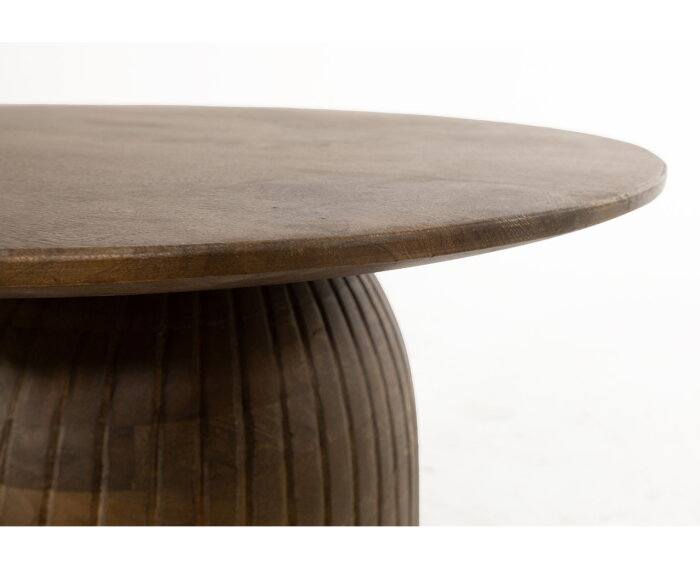 Karl salontafel Ø60, H40, Brown Walnut - Couture Collection