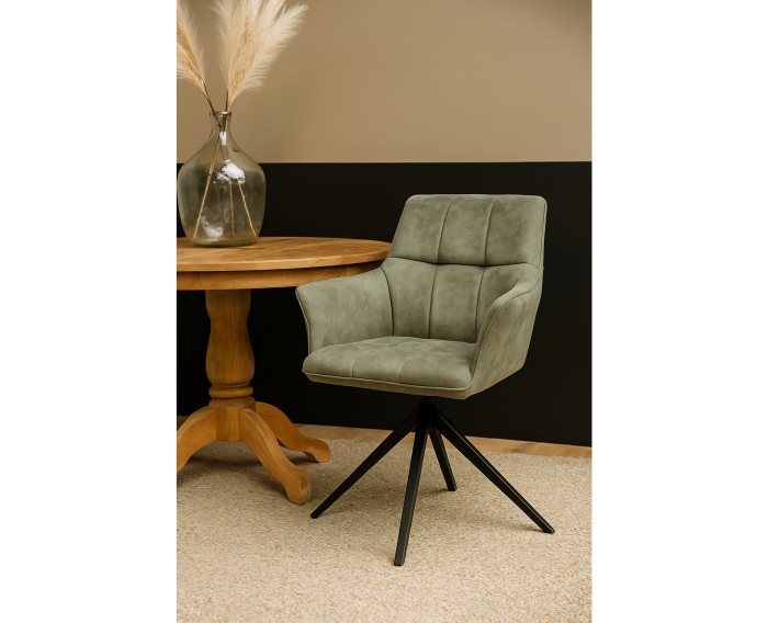 Eetkamerstoel Marly draaibaar - Bull Groen