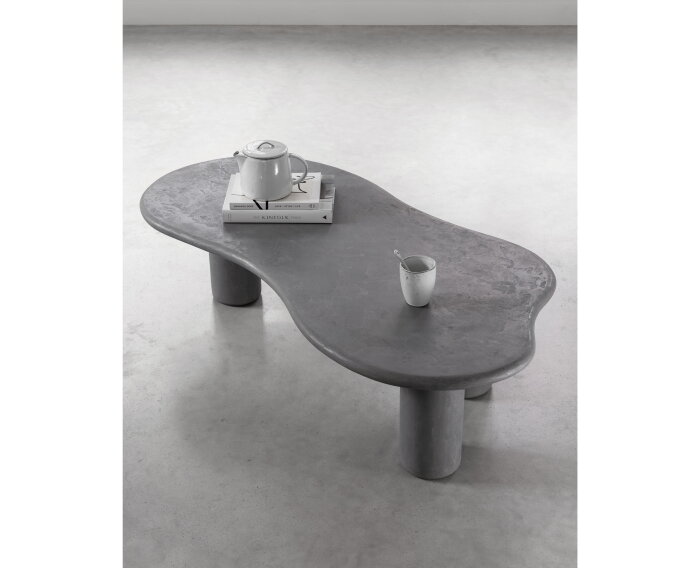 DTP Home Scala salontafel Curva organisch 130&times;69x35 cm &ndash; Mortex &ndash; Dusk