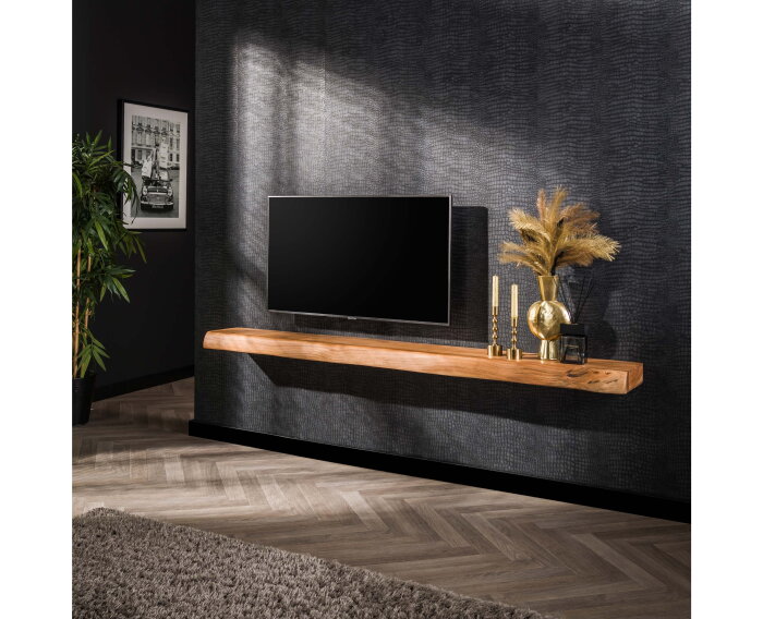 Wandplank Levita 200 cm acacia - naturel