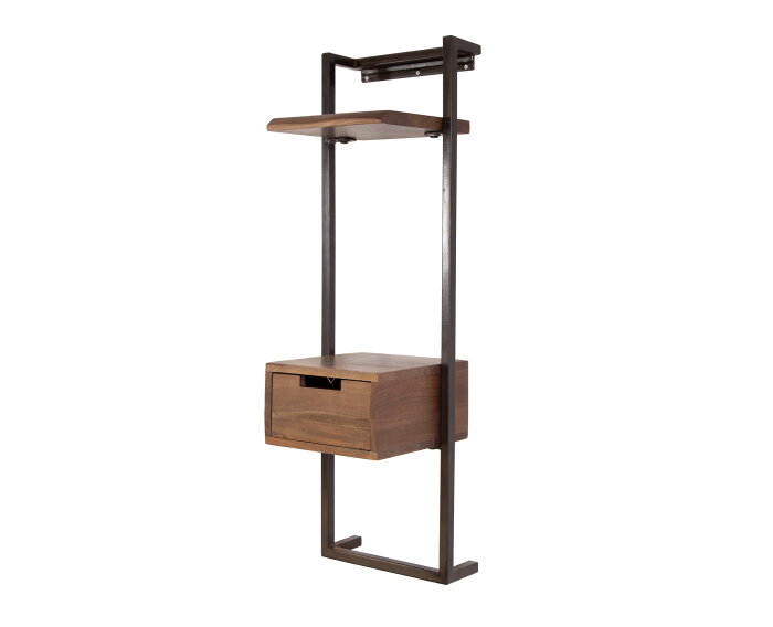 Nachtkastje air solid XS - Massief acacia drift brown