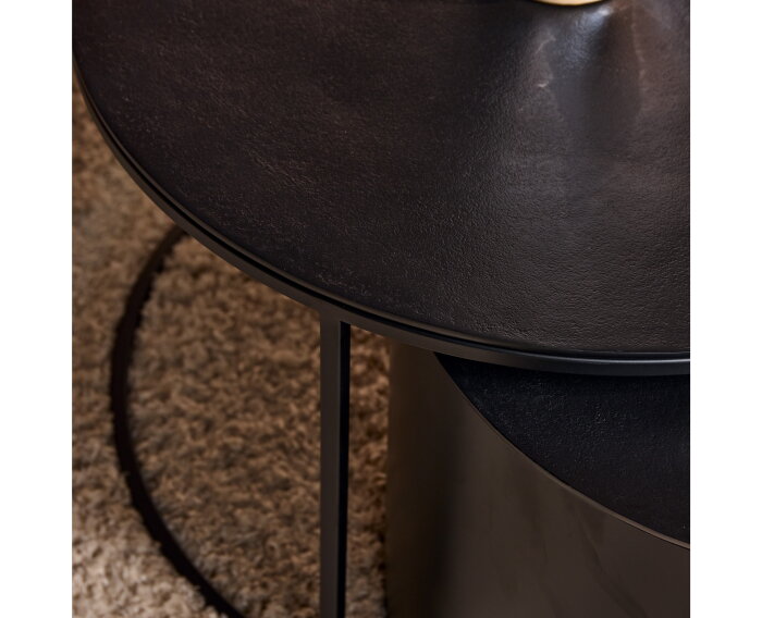 Salontafel Luna | Black | Set van 2