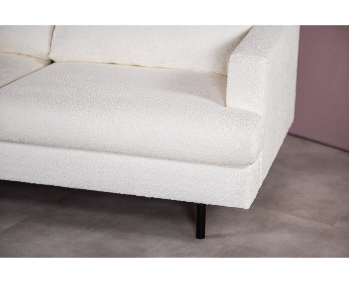 3 seater corner left, fabric Abriamo 4, A920 natural