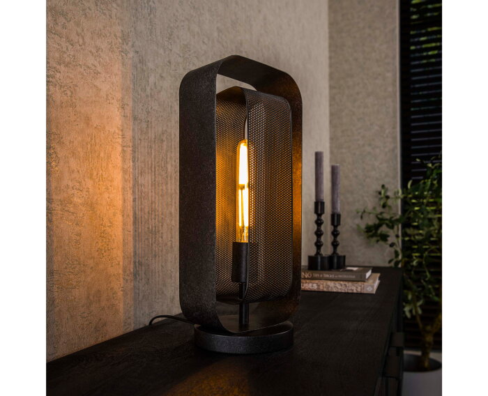 Tafellamp Mesh rotate 1 lamp - Artic zwart