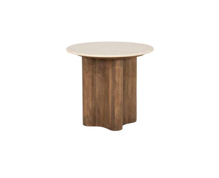 Bijzettafel Bodhi 50x50cm - bruin | Eleonora