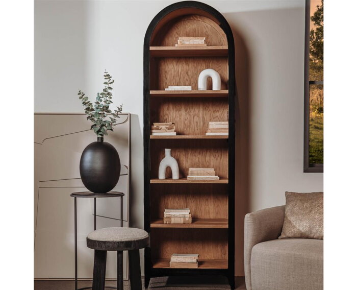 Boekenkast Rotondi 70 cm - Zwart | Tower Living