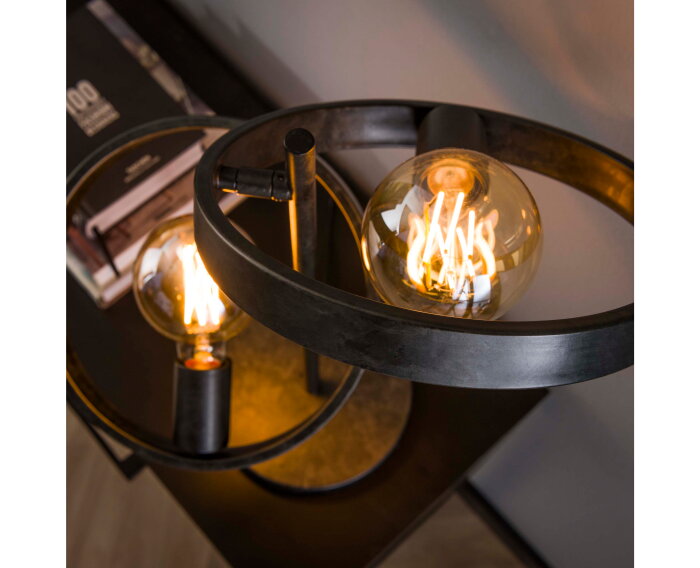 Tafellamp Hover 2 lampen - Charcoal