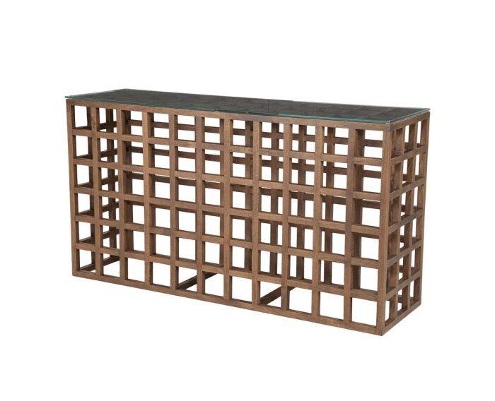 Sidetable Heras 140x40cm - bruin | Eleonora