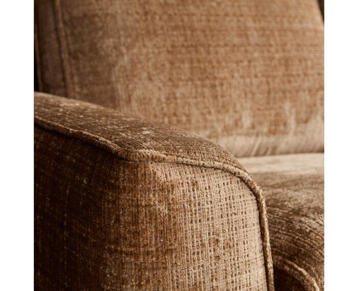 MySofa Teddy Hoekbank Cinnamon 2,5 zits+Divan Rechts