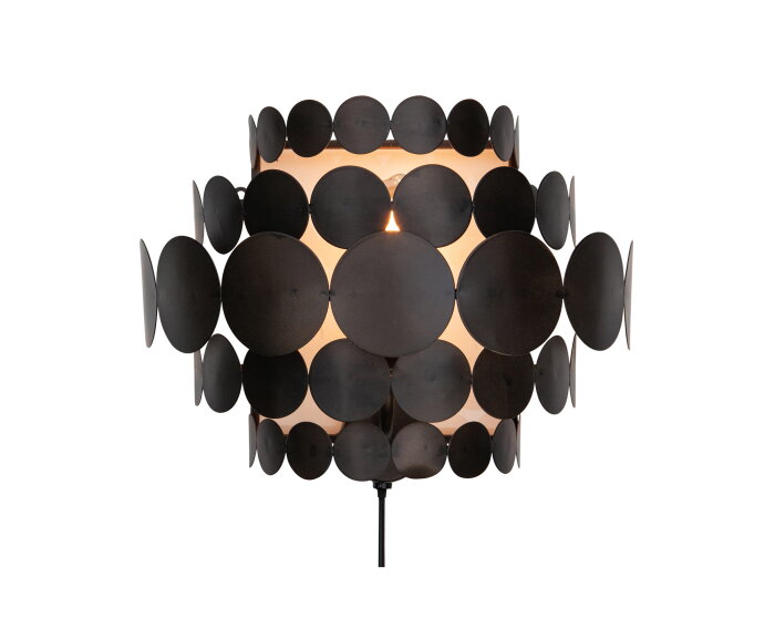 Kaki Wandlamp Metaal Zwart - WOOOD Exclusive