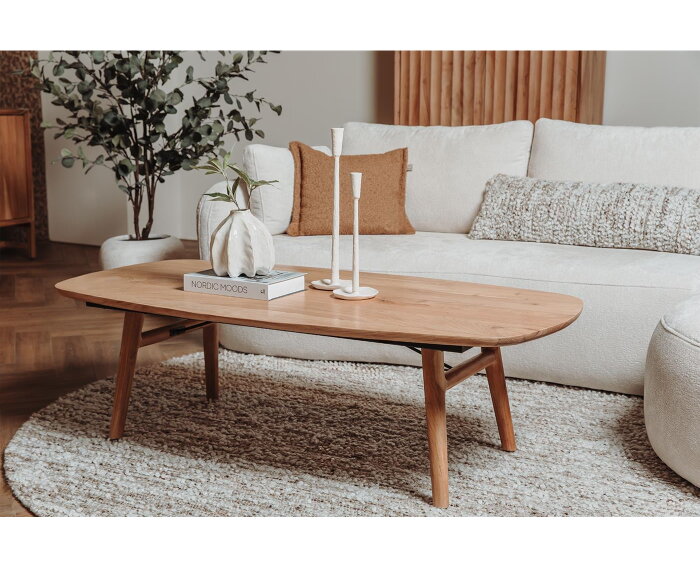 Aura Salontafel naturel deens ovaal 140 cm