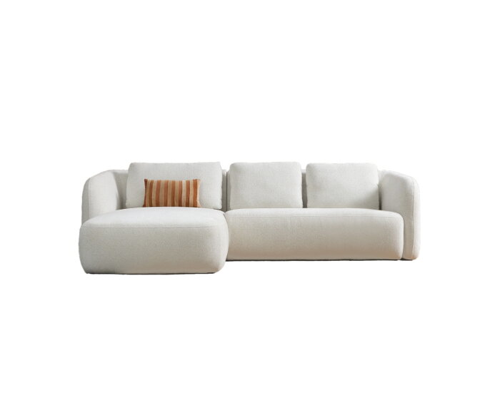 Hoekbank CLOUD met chaise longue links - Beige