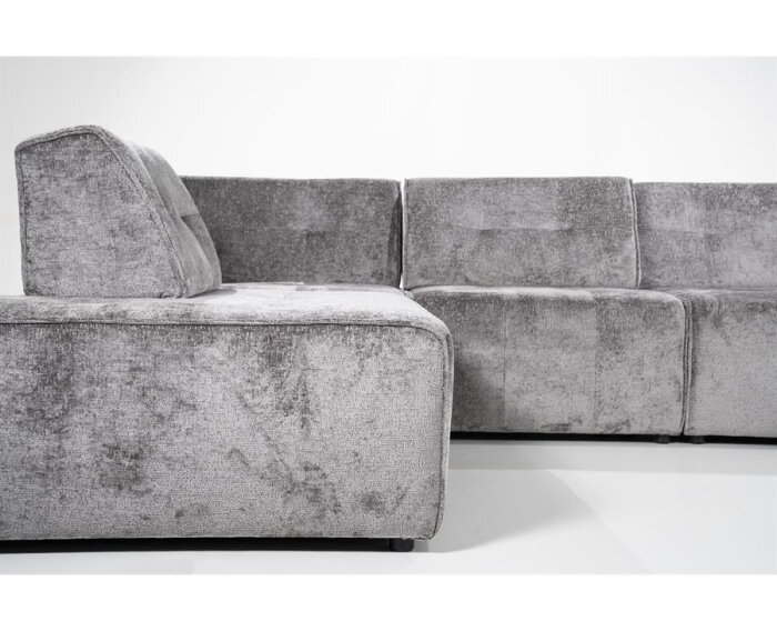 SEVN Milou modulaire hoekbank - U-bank Genesis Iron - 378x241 cm - zelf samen te stellen